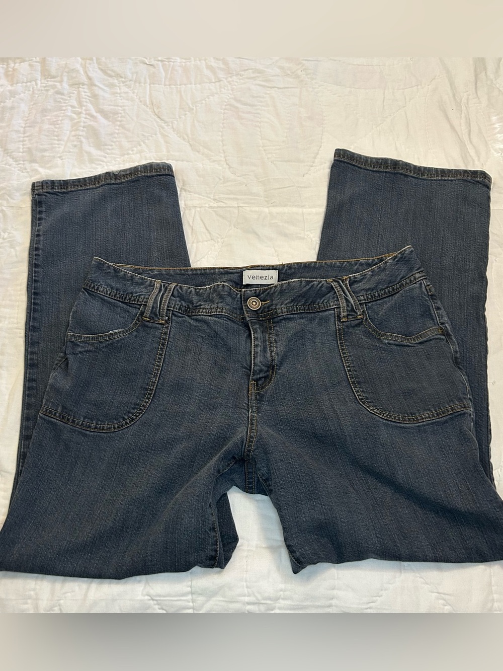 VTG Y2K Lane Bryant Low Rise Jeans Boot Cut Womens 20W Dark Wash 2000s Stretch